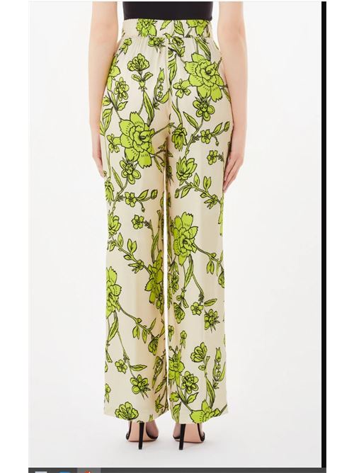 Pantaloni in raso con stampa Liu Jo | CA5396TS074.M9213